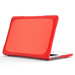 For MacBook Air 13.3 inch A1932 (2018) TPU + PC Two Color Laptop Protective Case(Red)