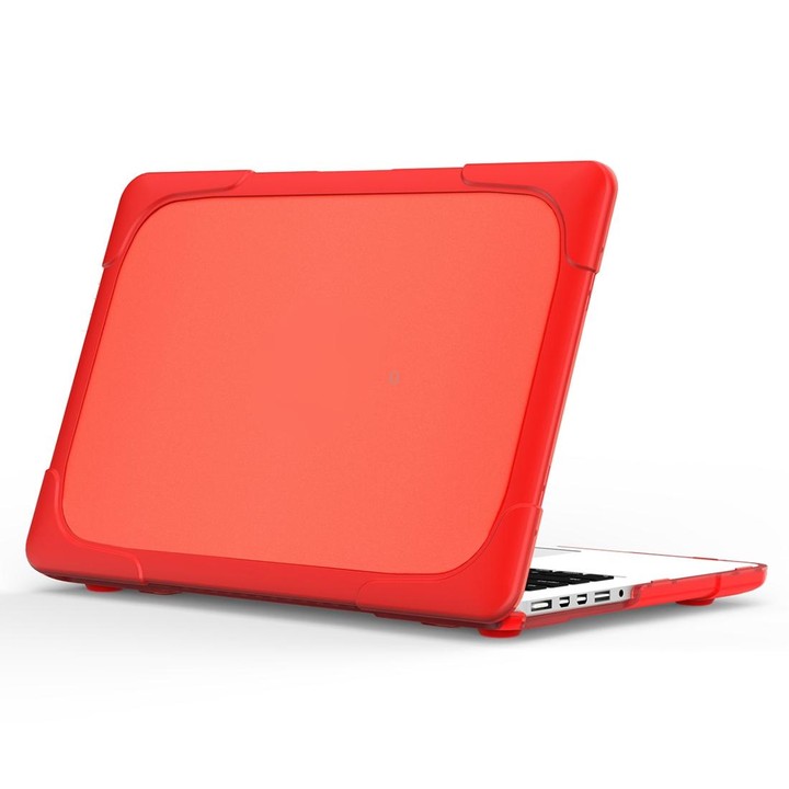 For MacBook Air 13.3 inch A1932 (2018) TPU + PC Two Color Laptop Protective Case(Red)