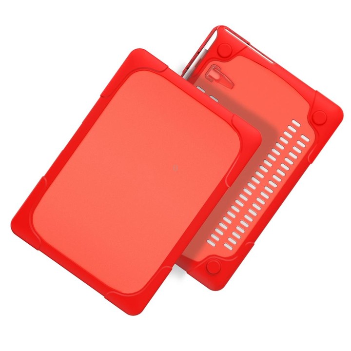 For MacBook Air 13.3 inch A1932 (2018) TPU + PC Two Color Laptop Protective Case(Red)