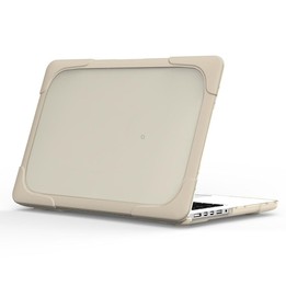 For MacBook Air 13.3 inch A1932 (2018) TPU + PC Two Color Laptop Protective Case(Khaki)