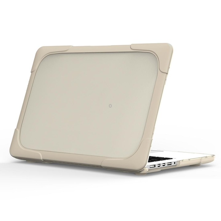 For MacBook Air 13.3 inch A1932 (2018) TPU + PC Two Color Laptop Protective Case(Khaki)