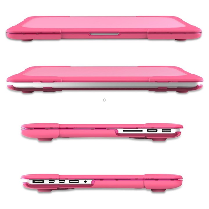 For MacBook Air 13.3 inch A1932 (2018) TPU + PC Two Color Laptop Protective Case(Rose Red)