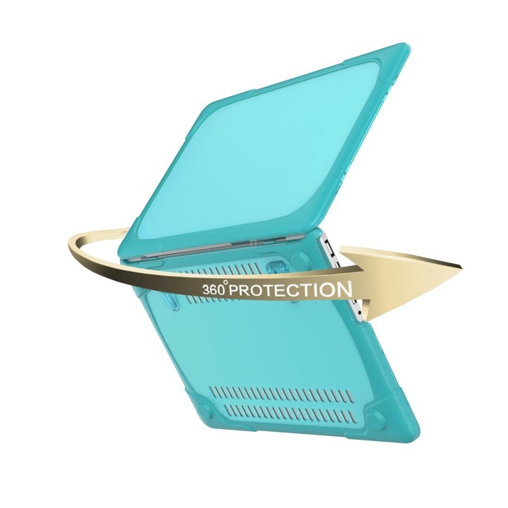 For MacBook Air 13.3 inch A1932 (2018) TPU + PC Two Color Laptop Protective Case(Sky Blue)