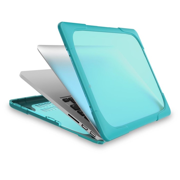 For MacBook Air 13.3 inch A1932 (2018) TPU + PC Two Color Laptop Protective Case(Sky Blue)