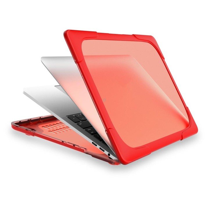 For MacBook Pro 13.3 inch with Touch Bar (A2159 / A1989) TPU + PC Two Color Laptop Protective Case(Red)