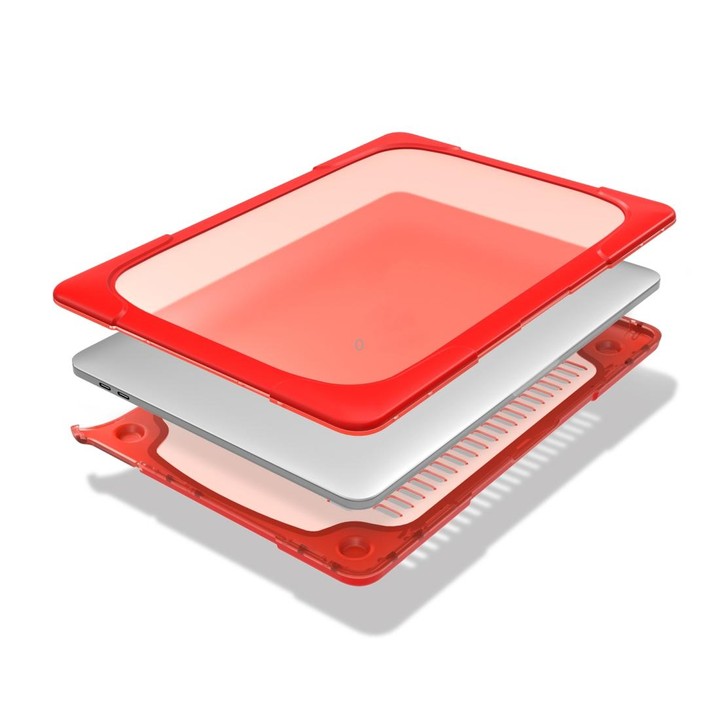 For MacBook Pro 13.3 inch with Touch Bar (A2159 / A1989) TPU + PC Two Color Laptop Protective Case(Red)
