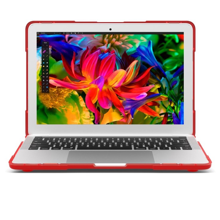 For MacBook Pro 13.3 inch with Touch Bar (A2159 / A1989) TPU + PC Two Color Laptop Protective Case(Red)