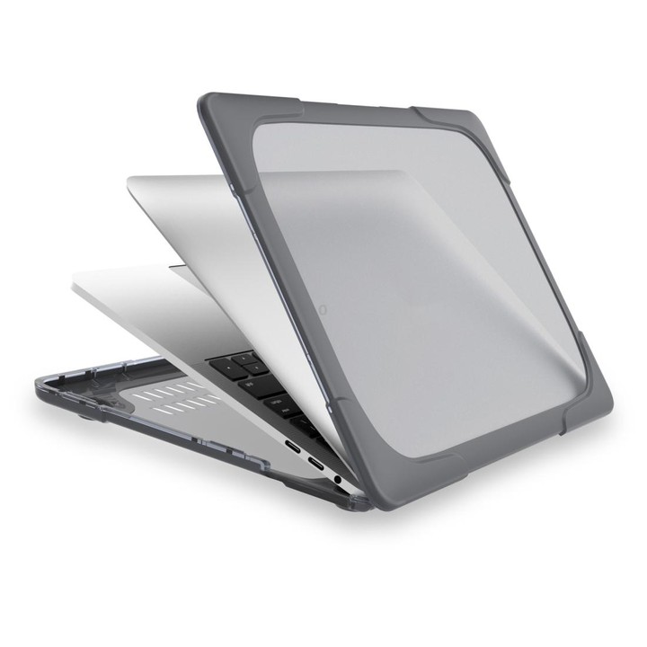 For MacBook Pro 13.3 inch with Touch Bar (A2159 / A1989) TPU + PC Two Color Laptop Protective Case(Grey)