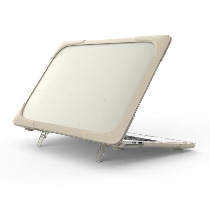 For MacBook Pro 13.3 inch with Touch Bar (A2159 / A1989) TPU + PC Two Color Laptop Protective Case(Khaki)