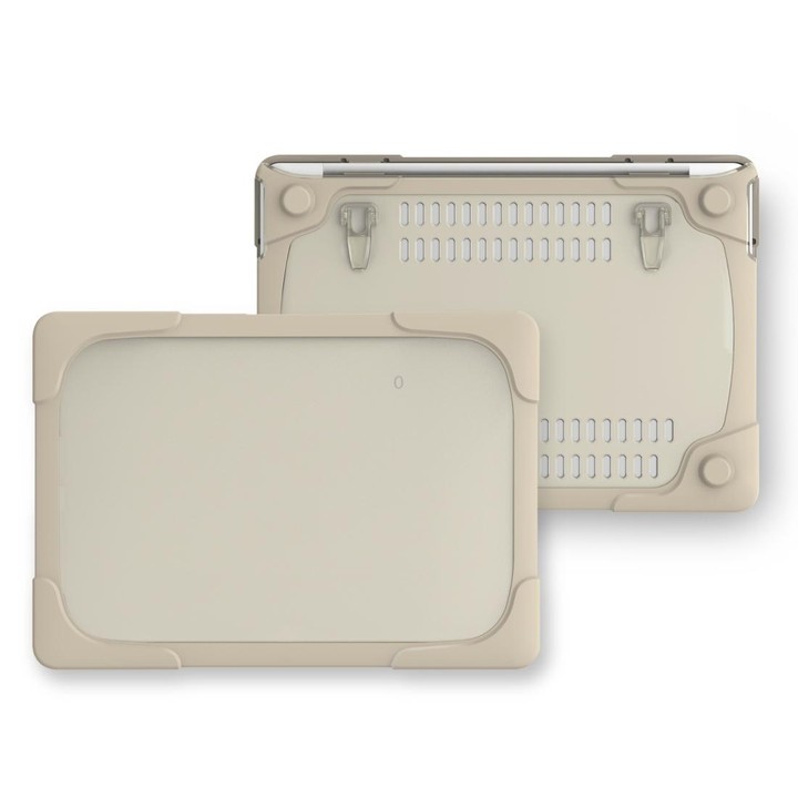 For MacBook Pro 13.3 inch with Touch Bar (A2159 / A1989) TPU + PC Two Color Laptop Protective Case(Khaki)