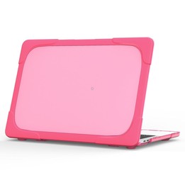 For MacBook Pro 13.3 inch with Touch Bar (A2159 / A1989) TPU + PC Two Color Laptop Protective Case(Rose Red)