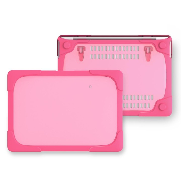 For MacBook Pro 13.3 inch with Touch Bar (A2159 / A1989) TPU + PC Two Color Laptop Protective Case(Rose Red)
