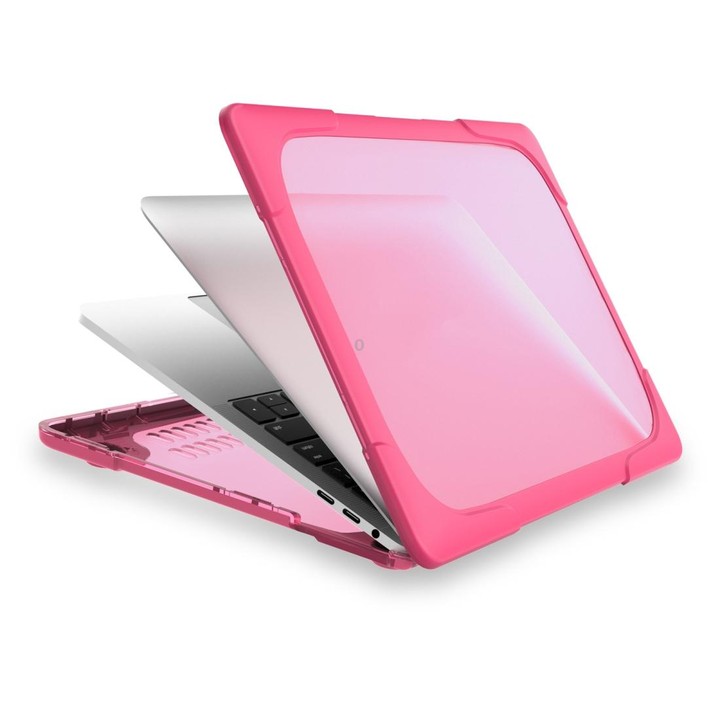 For MacBook Pro 13.3 inch with Touch Bar (A2159 / A1989) TPU + PC Two Color Laptop Protective Case(Rose Red)