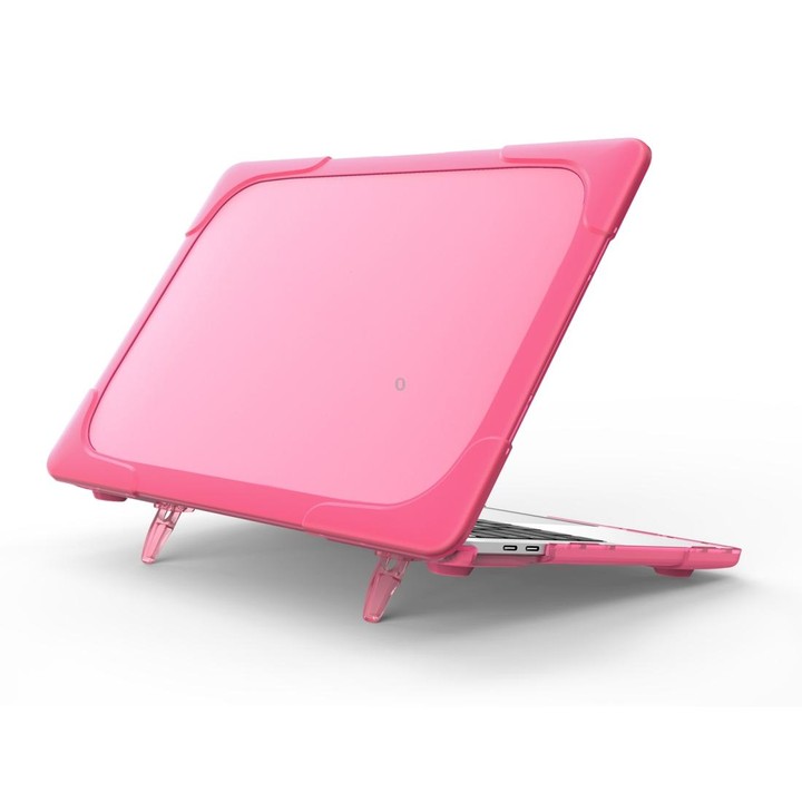 For MacBook Pro 13.3 inch with Touch Bar (A2159 / A1989) TPU + PC Two Color Laptop Protective Case(Rose Red)