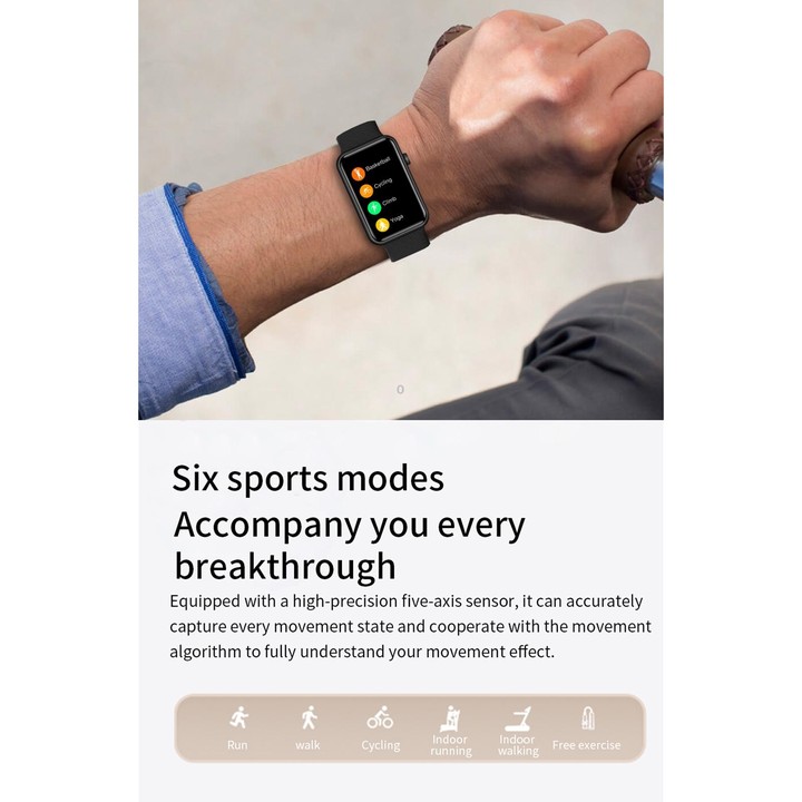 HT5 1.57 inch IPS Touch Screen IP68 Waterproof Smart Watch, Support Sleep Monitoring / Heart Rate Monitoring / Body Temperature