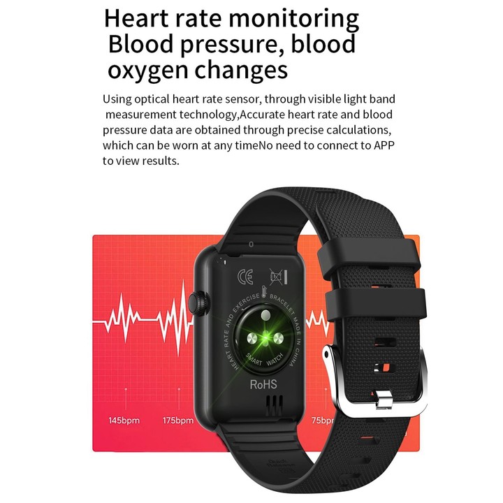 HT5 1.57 inch IPS Touch Screen IP68 Waterproof Smart Watch, Support Sleep Monitoring / Heart Rate Monitoring / Body Temperature