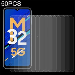 For Samsung Galaxy M32 5G 50 PCS 0.26mm 9H 2.5D Tempered Glass Film