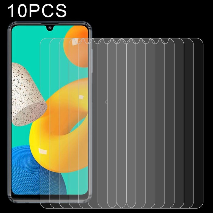 For Samsung Galaxy M32 4G 10 PCS 0.26mm 9H 2.5D Tempered Glass Film