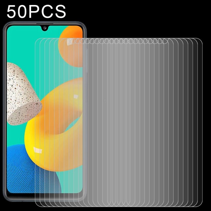 For Samsung Galaxy M32 4G 50 PCS 0.26mm 9H 2.5D Tempered Glass Film