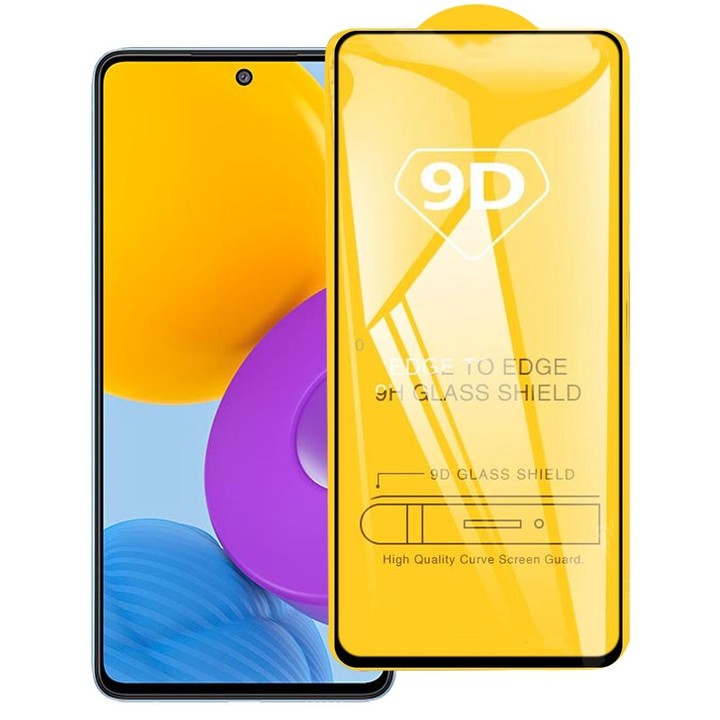 9D Full Glue Full Screen Tempered Glass Film For Samsung Galaxy M52 5G