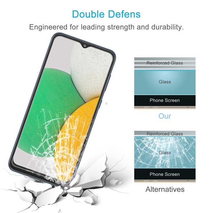 50 PCS 0.26mm 9H 2.5D Tempered Glass Film For Samsung Galaxy A03 / A03 Core