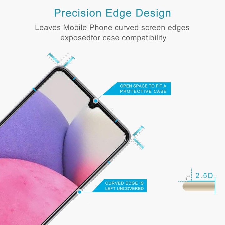 50 PCS 0.26mm 9H 2.5D Tempered Glass Film For Samsung Galaxy A33 5G