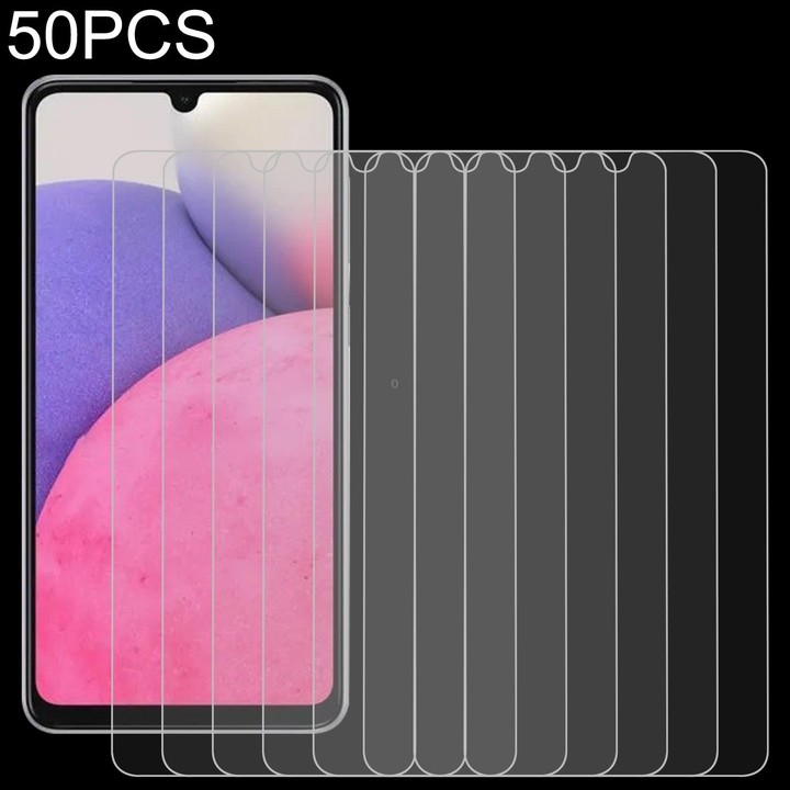 50 PCS 0.26mm 9H 2.5D Tempered Glass Film For Samsung Galaxy A33 5G
