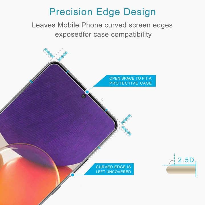 50 PCS 0.26mm 9H 2.5D Tempered Glass Film For Samsung Galaxy A82