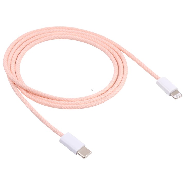 SDC-20W PD USB-C / Type-C Travel Charger + 1m 20W USB-C / Type-C to 8 Pin Data Cable Set, EU Plug(Pink)