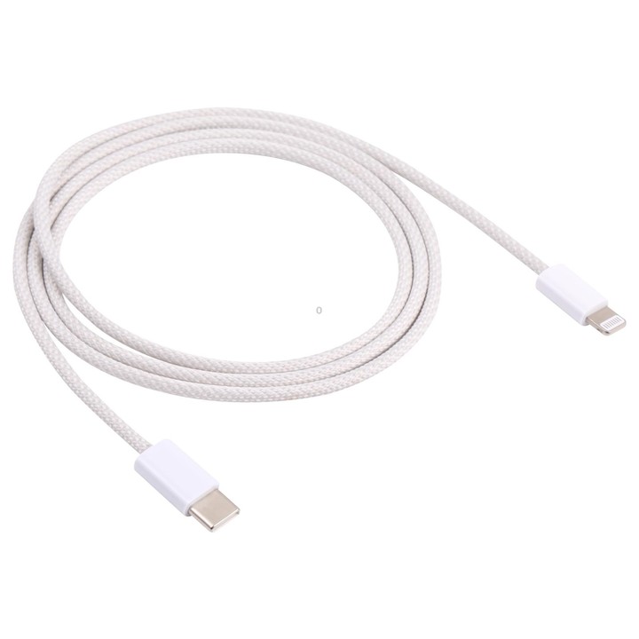 SDC-20W PD USB-C / Type-C Travel Charger + 1m 20W USB-C / Type-C to 8 Pin Data Cable Set, US Plug(White)