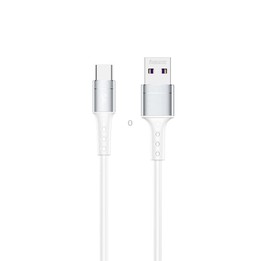REMAX RC-198a Chaining II Series 5A USB to USB-C / Type-C Fast Charging Data Cable, Cable Length: 1m(White)