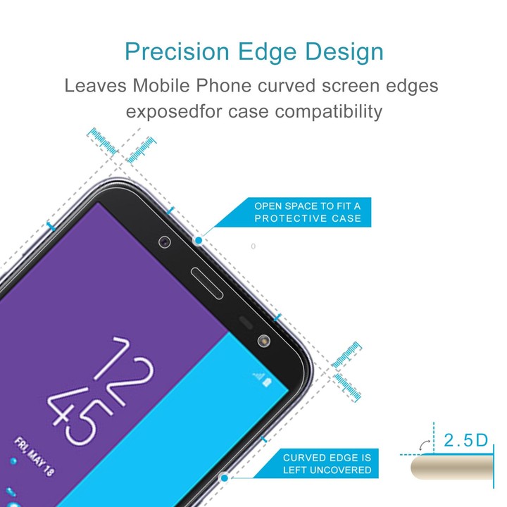 50 PCS 0.26mm 9H 2.5D Tempered Glass Film For Samsung Galaxy On6