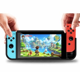 Anti-slip and Shockproof Game Console TPU Protective Cover for Nintendo Switch OLED(Black)