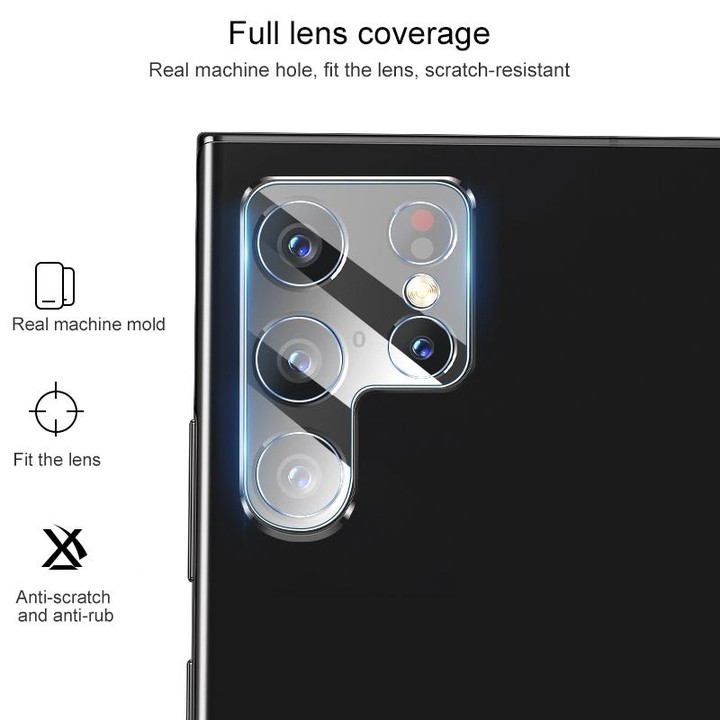 For Samsung Galaxy S22 Ultra 5G 0.26mm 9H 2.5D Rear Camera Lens Tempered Glass Film