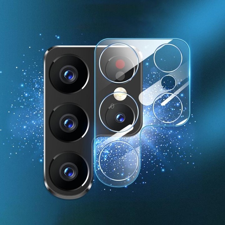 For Samsung Galaxy S22 Ultra 5G 10pcs 0.26mm 9H 2.5D Rear Camera Lens Tempered Glass Film