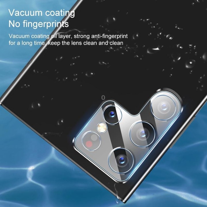 For Samsung Galaxy S22 Ultra 5G 50pcs 0.26mm 9H 2.5D Rear Camera Lens Tempered Glass Film