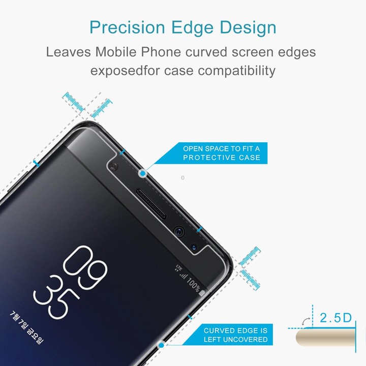 50 PCS 0.26mm 9H 2.5D Tempered Glass Film For Samsung Galaxy Note FE