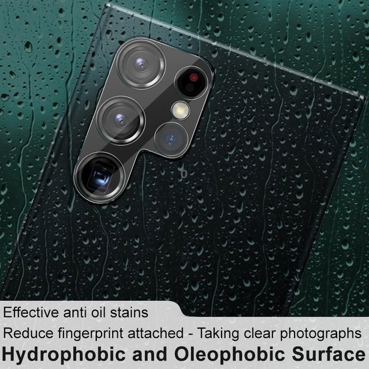 For Samsung Galaxy S22 Ultra 5G imak Integrated Rear Camera Lens Tempered Glass Film with Lens Cap
