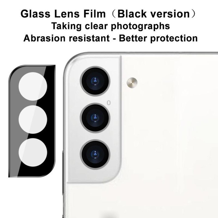 For Samsung Galaxy S22 5G / S22+ 5G imak Rear Camera Lens Glass Film Black Version
