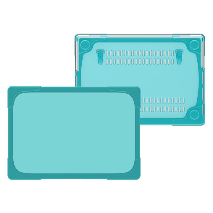 TPU + PC Two Color Laptop Protective Case For MacBook Pro 14.2 inch A2442 2021(Light Blue)