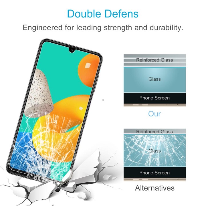 50 PCS 0.26mm 9H 2.5D Tempered Glass Film For Samsung Galaxy M33 5G