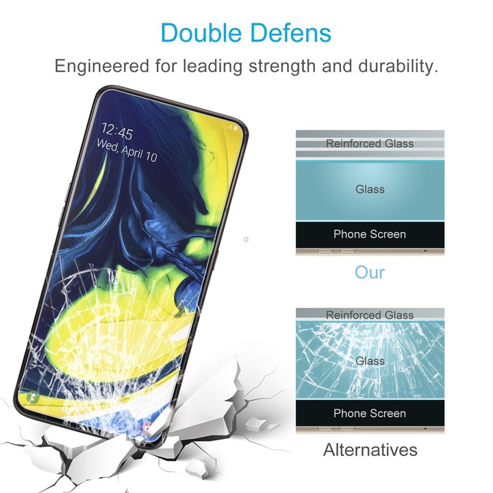 50 PCS 0.26mm 9H 2.5D Tempered Glass Film For Samsung Galaxy M80s