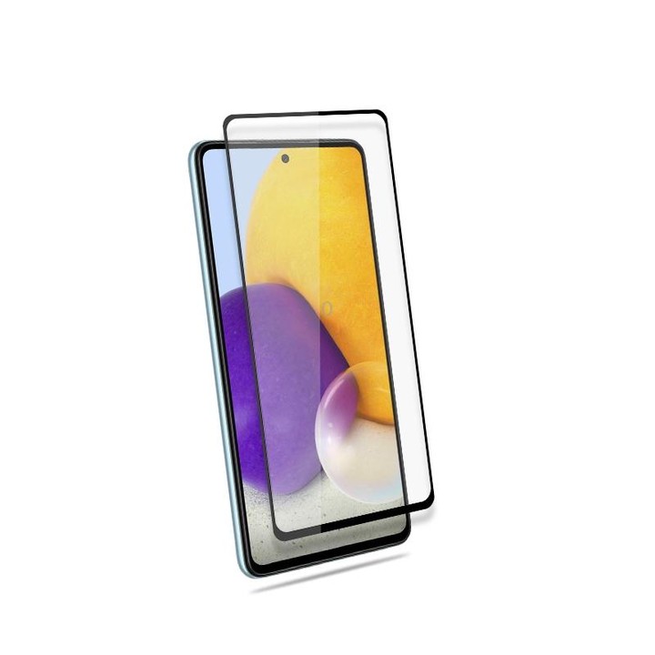 mocolo 0.33mm 9H 2.5D Full Glue Silk Print Tempered Glass Film For Samsung Galaxy A73 5G(Black)