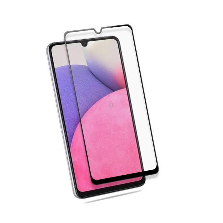 mocolo 0.33mm 9H 2.5D Full Glue Silk Print Tempered Glass Film For Samsung Galaxy A33 5G(Black)