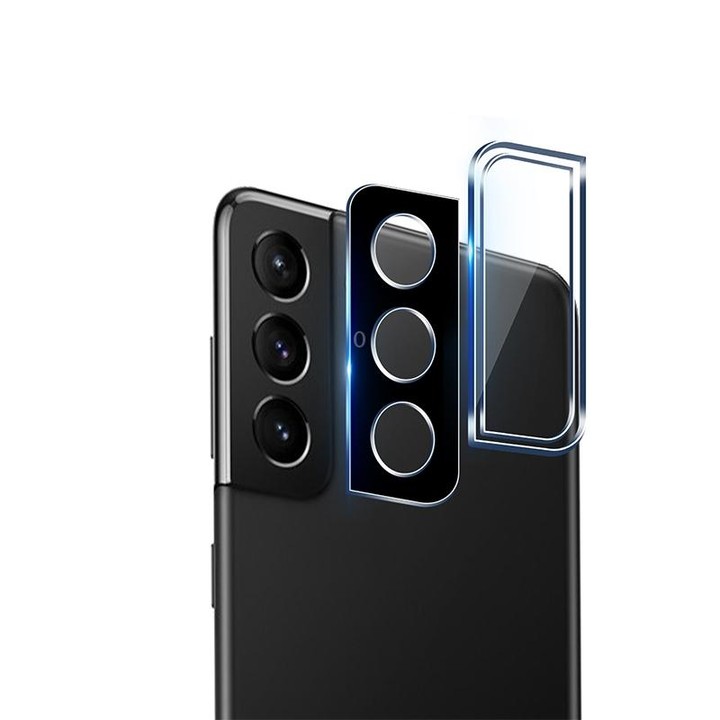 For Samsung Galaxy S22+ 5G mocolo 2.5D 9H Rear Camera Lens Tempered Glass Film(Black)