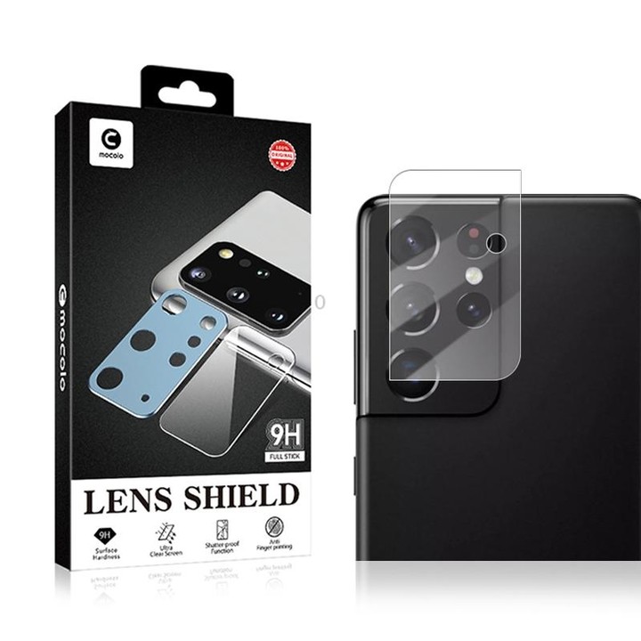 For Samsung Galaxy S22 Ultra 5G mocolo 0.15mm 9H 2.5D Rear Camera Lens Tempered Glass Film(Clear)