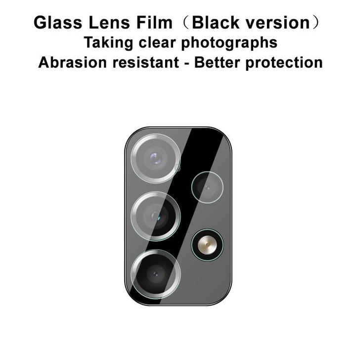 imak Integrated Rear Camera Lens Tempered Glass Film with Lens Cap Black Version For Samsung Galaxy A53 5G