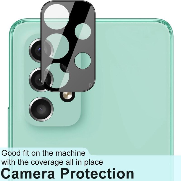 imak Integrated Rear Camera Lens Tempered Glass Film with Lens Cap Black Version For Samsung Galaxy A53 5G