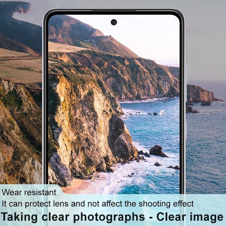 imak Integrated Rear Camera Lens Tempered Glass Film with Lens Cap Black Version For Samsung Galaxy A73