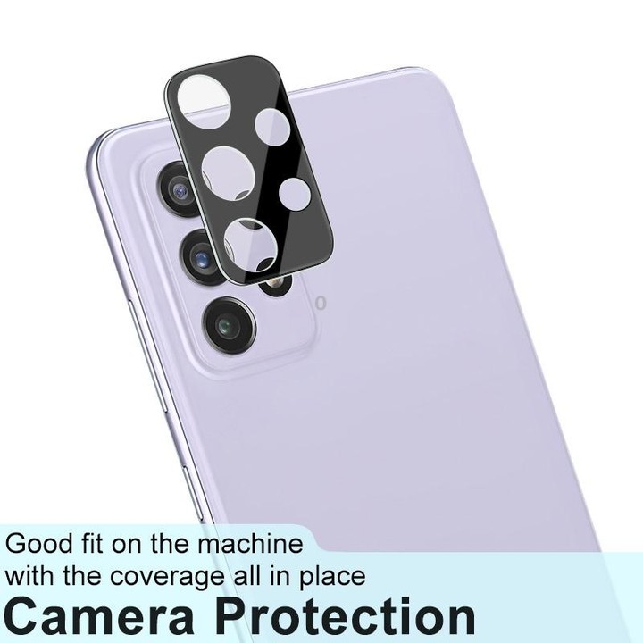 imak Integrated Rear Camera Lens Tempered Glass Film with Lens Cap Black Version For Samsung Galaxy A73